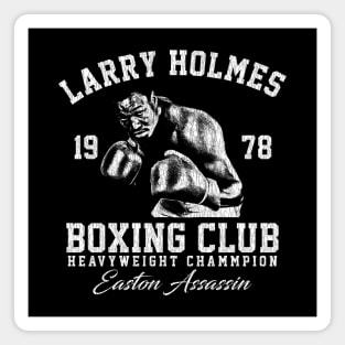 Boxing Club Larry Holmes White Magnet